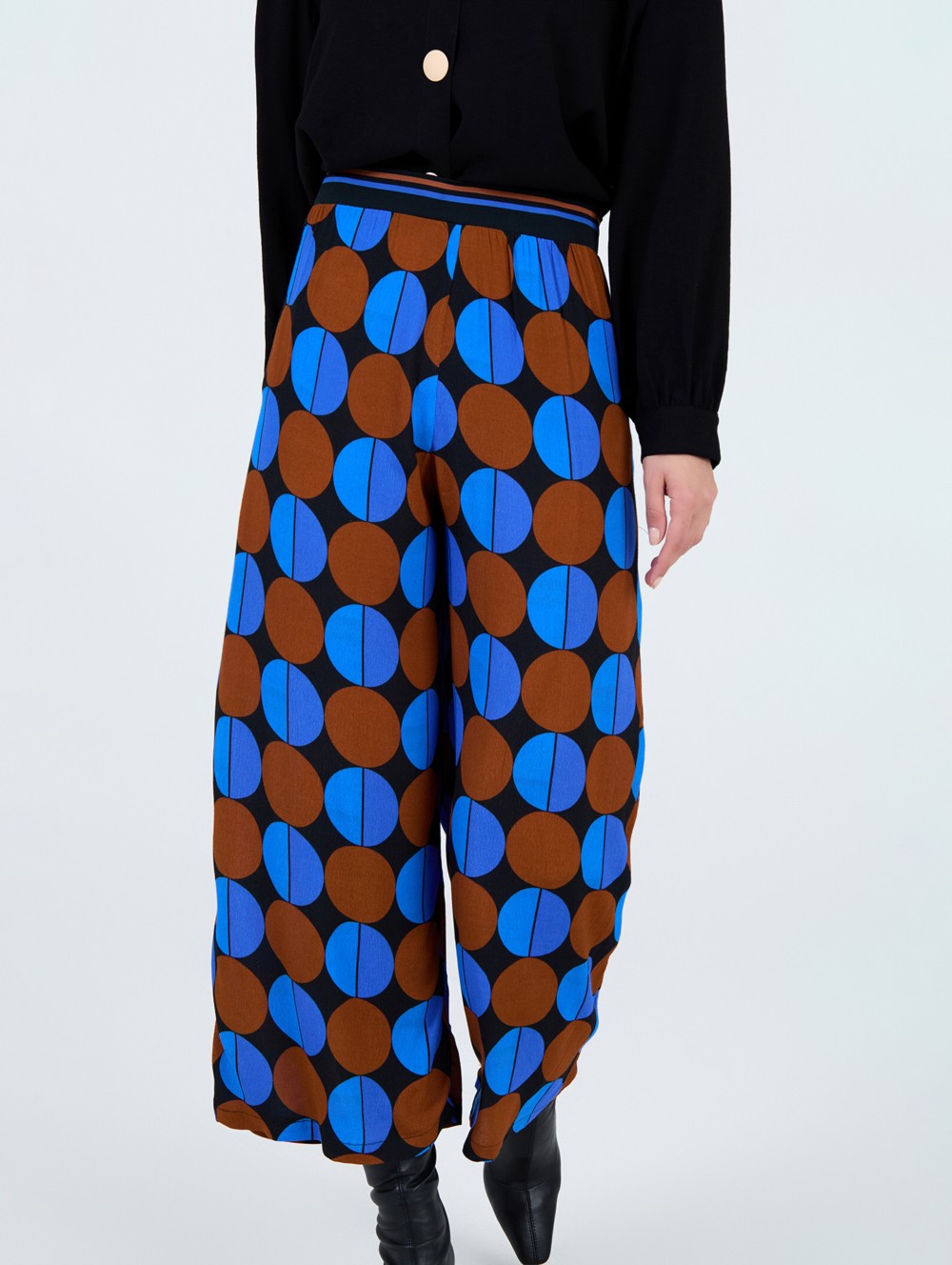 Pantalon imprimé cercles 1