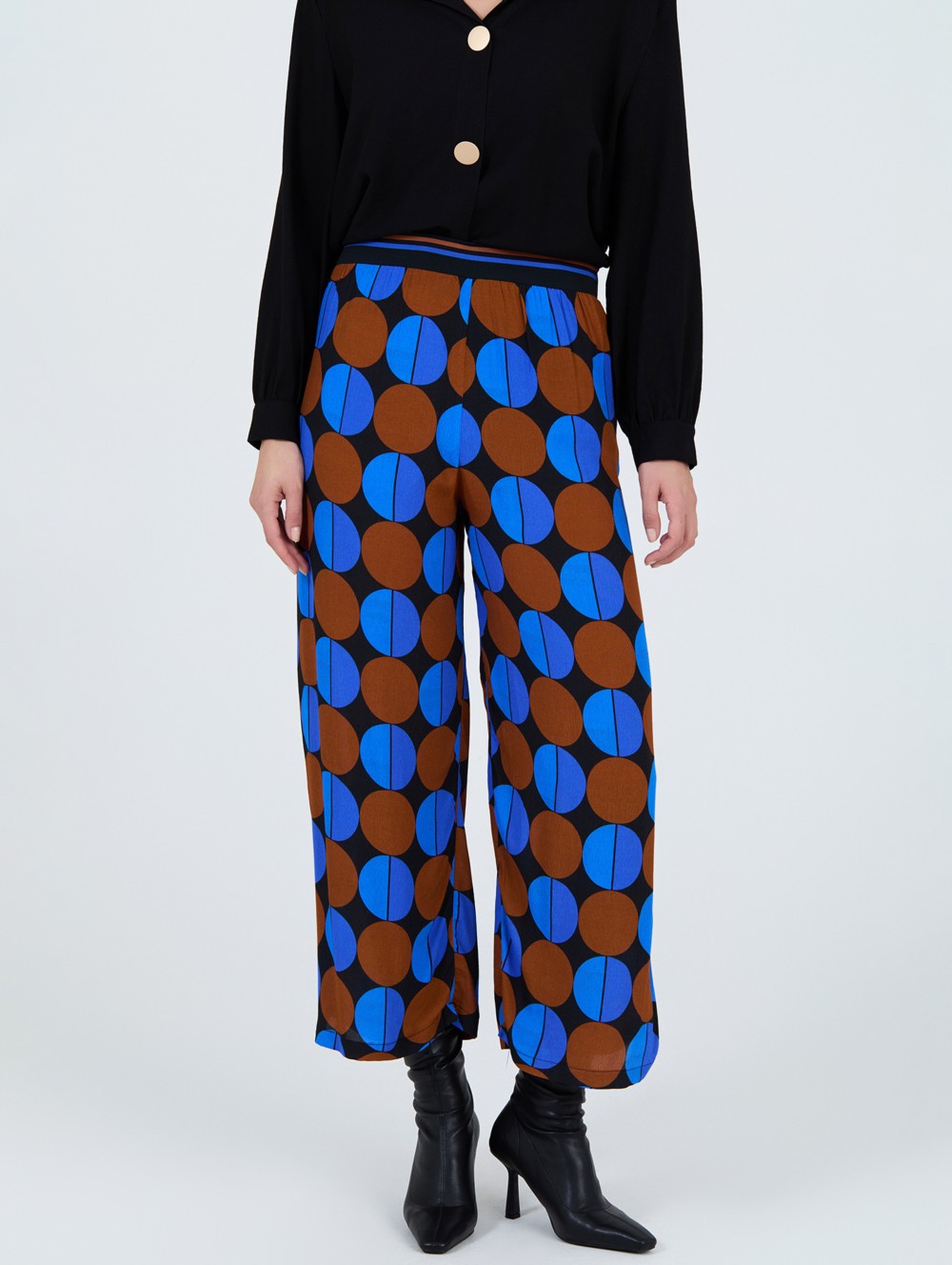 Pantalon imprimé cercles 2