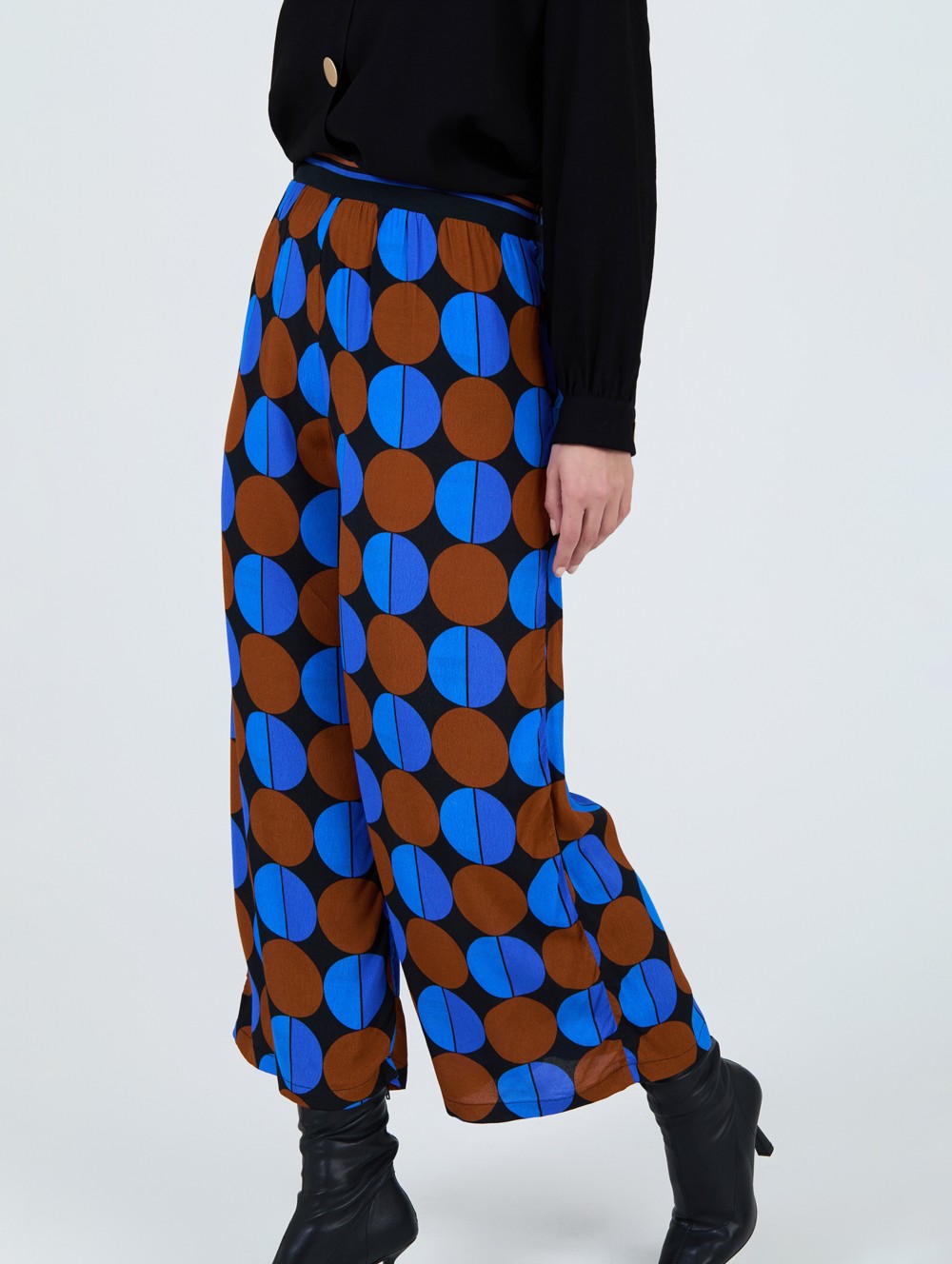 Pantalon imprimé cercles 3