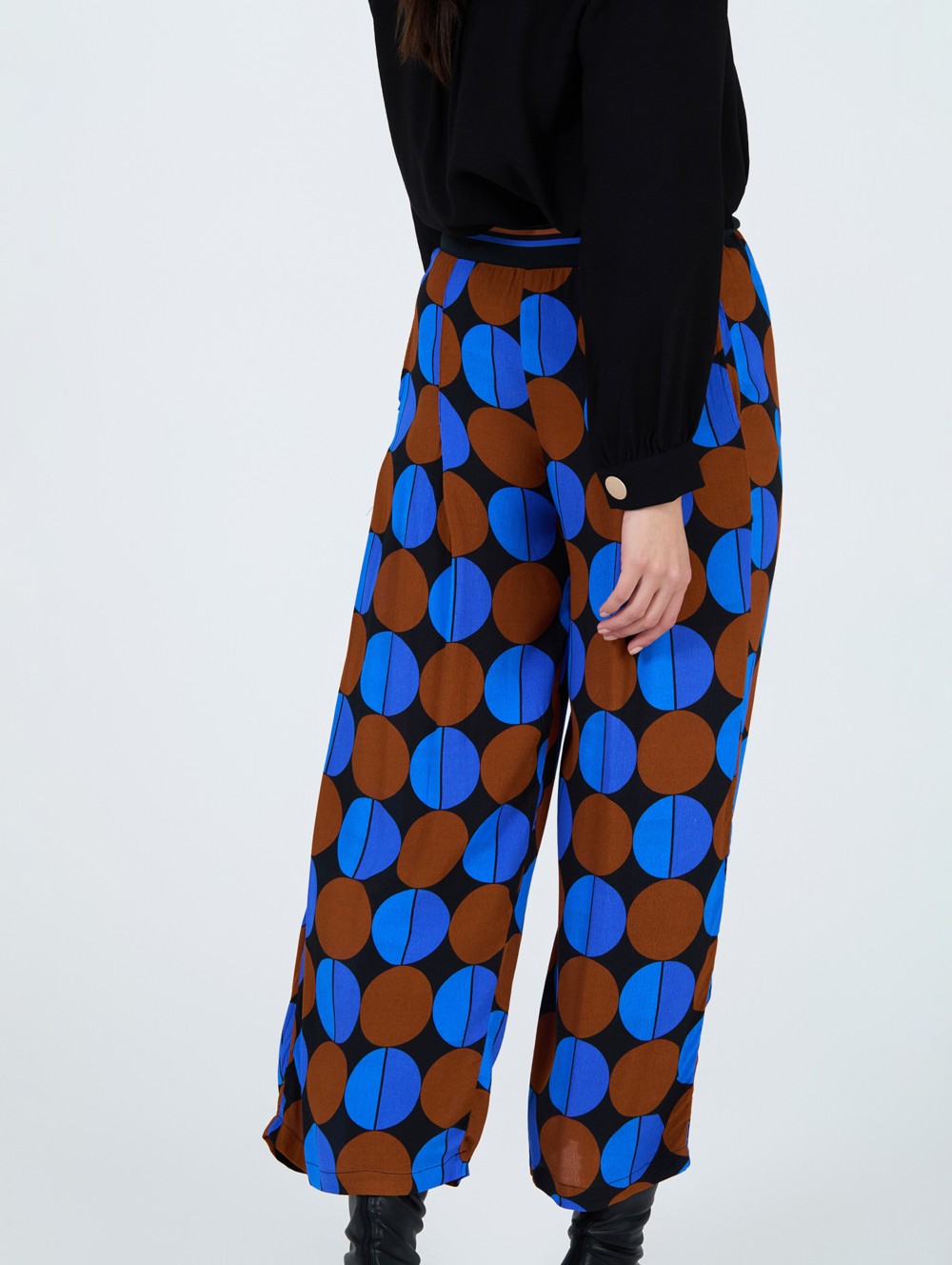 Pantalon imprimé cercles 4