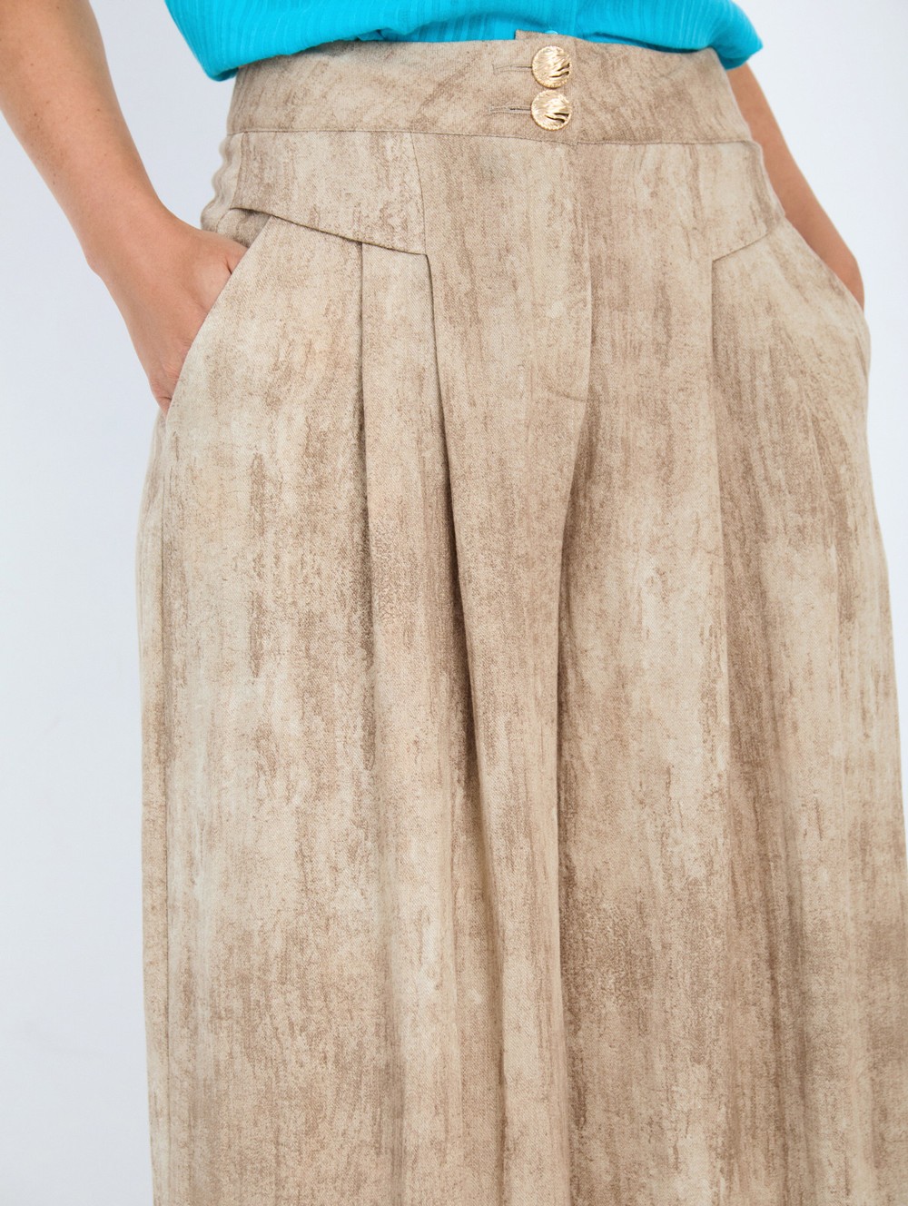 Tie-dye palazzo trousers