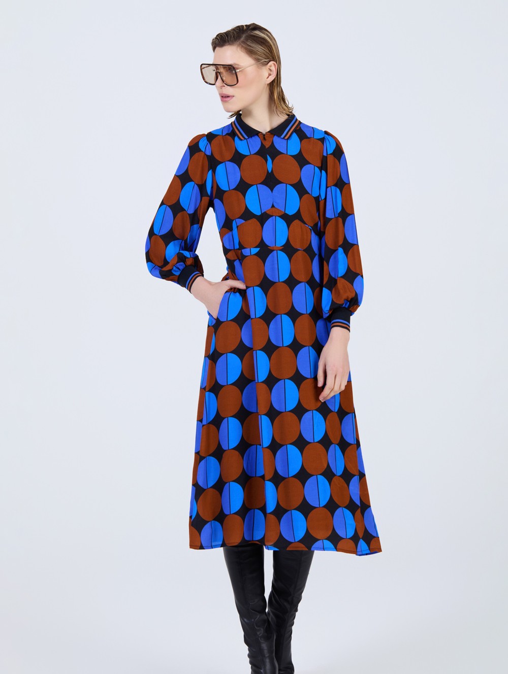 Vestido estampado círculos 2