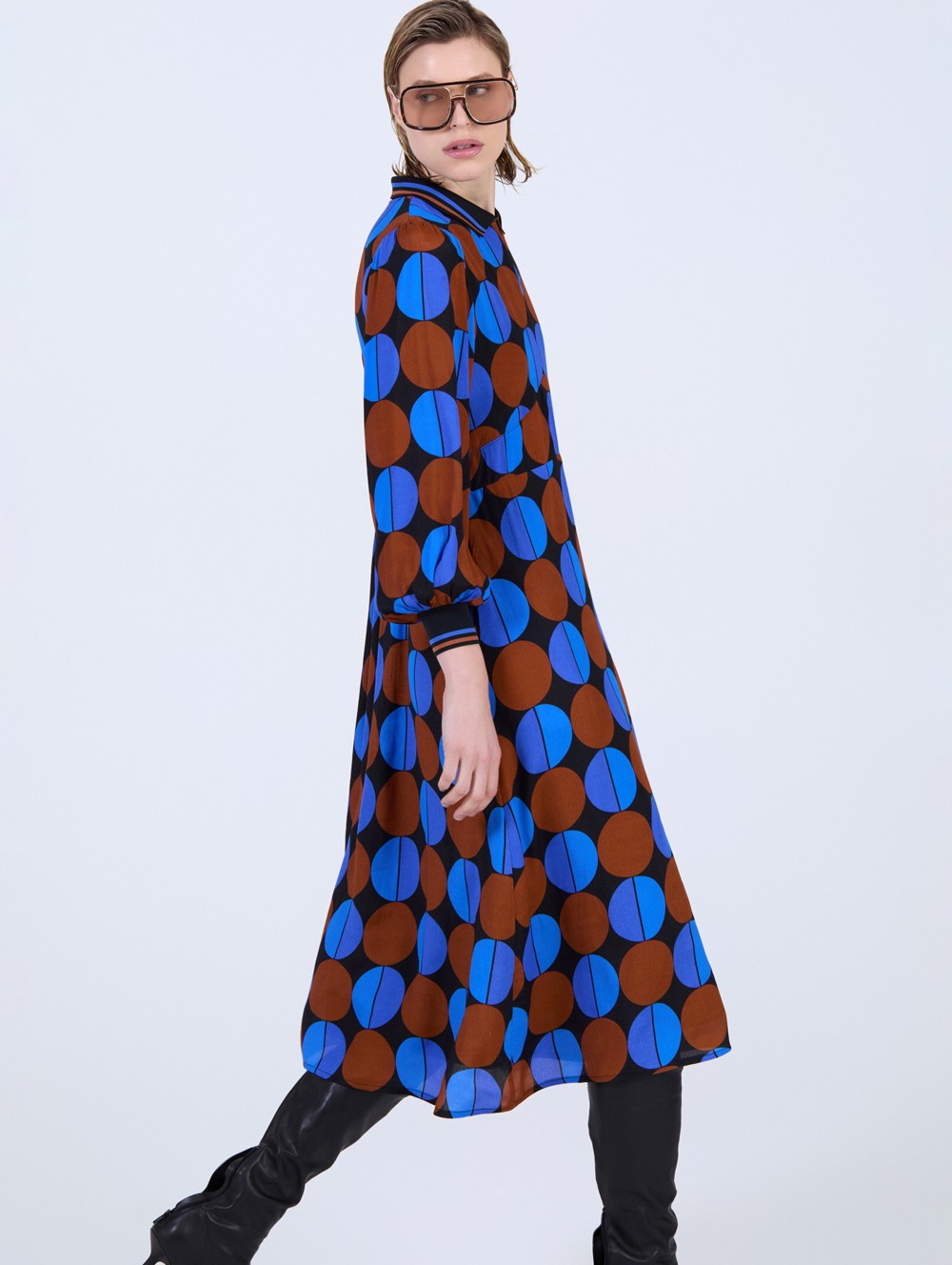 Vestido estampado círculos 1