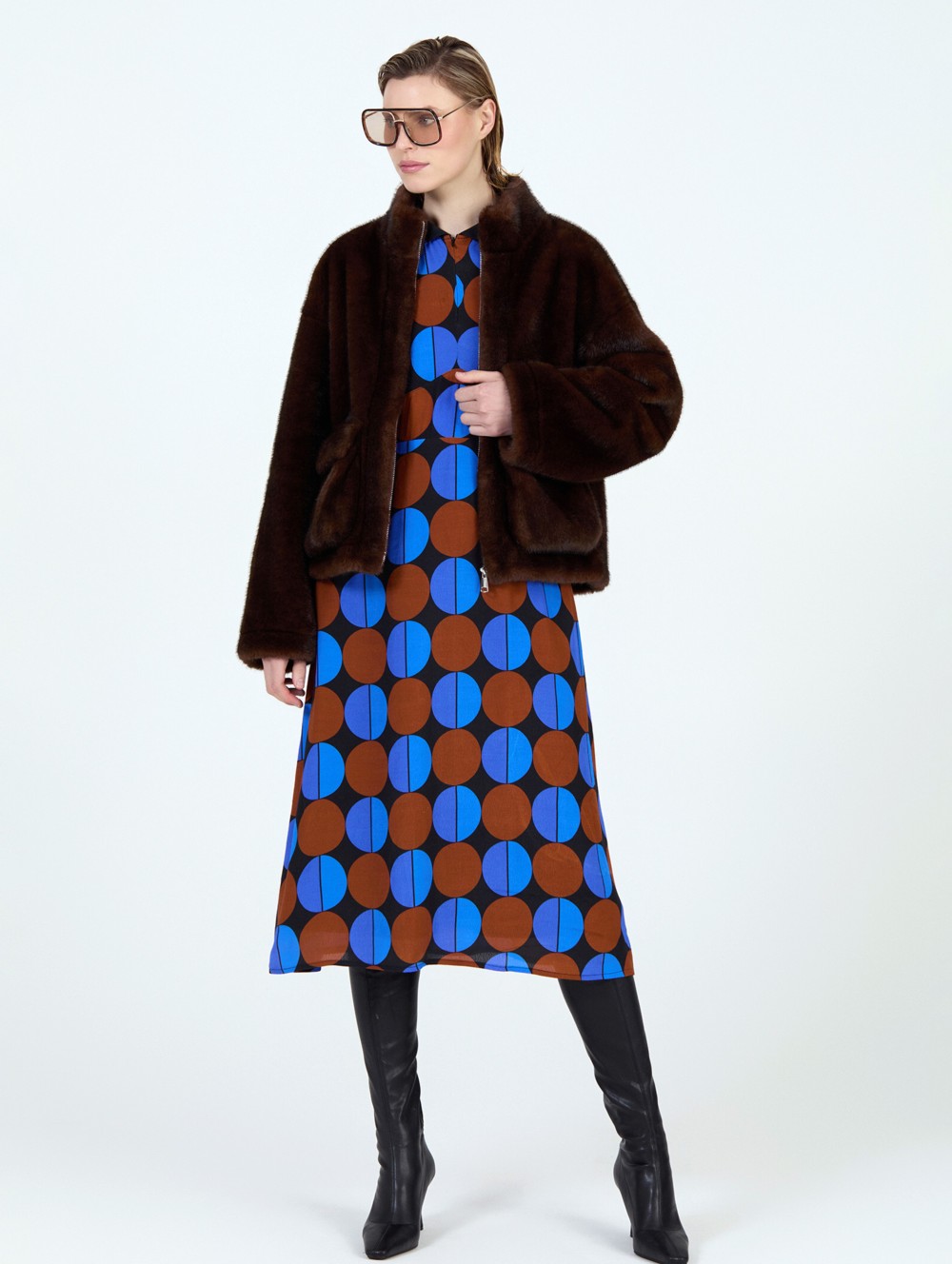 Vestido estampado círculos 3