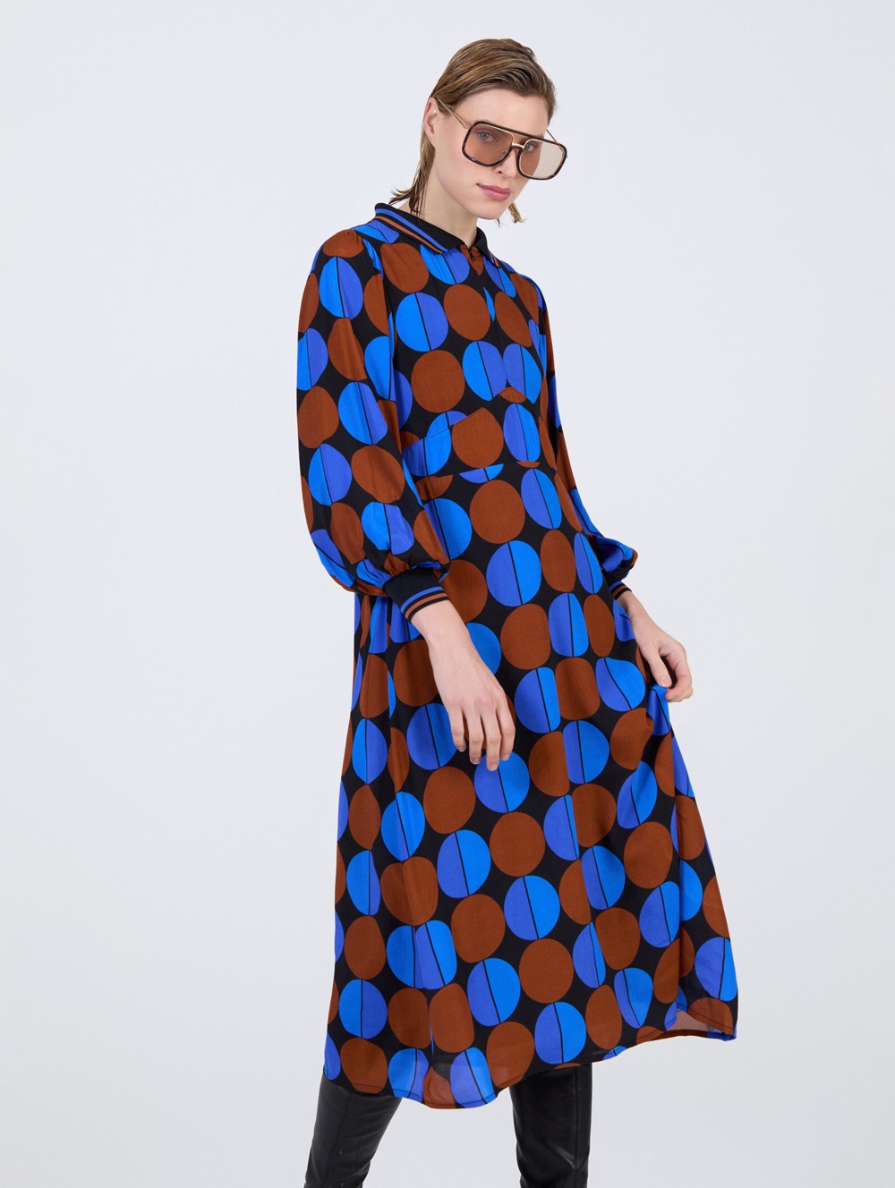 Vestido estampado círculos 6