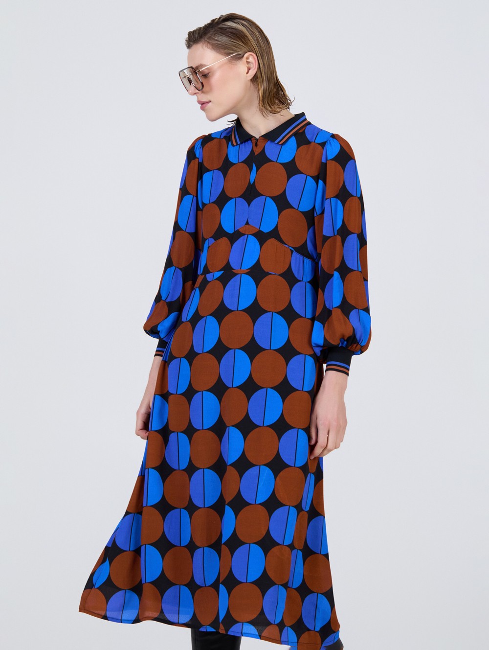 Vestido estampado círculos 7