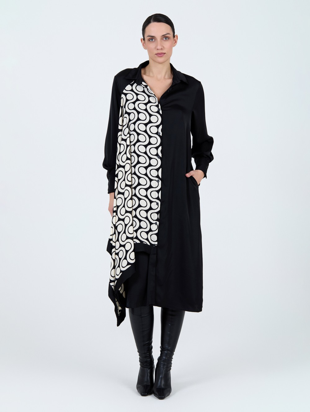 Vestido camisero pañuelo