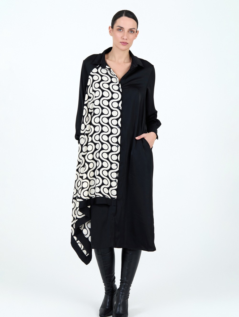 Vestido camisero pañuelo 1