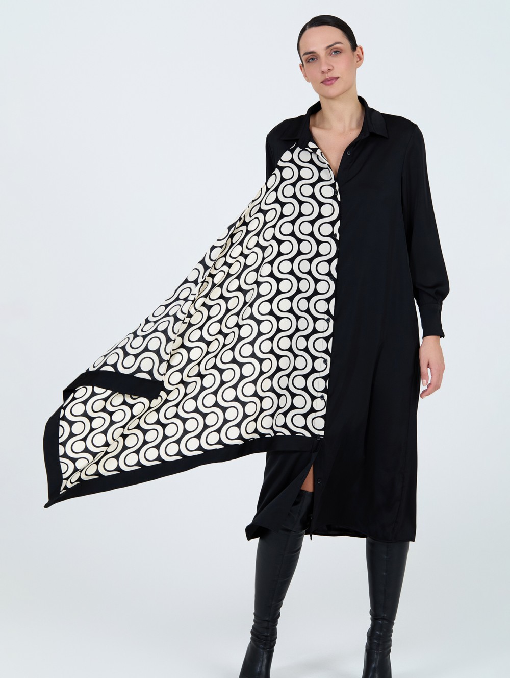 Vestido camisero pañuelo 4