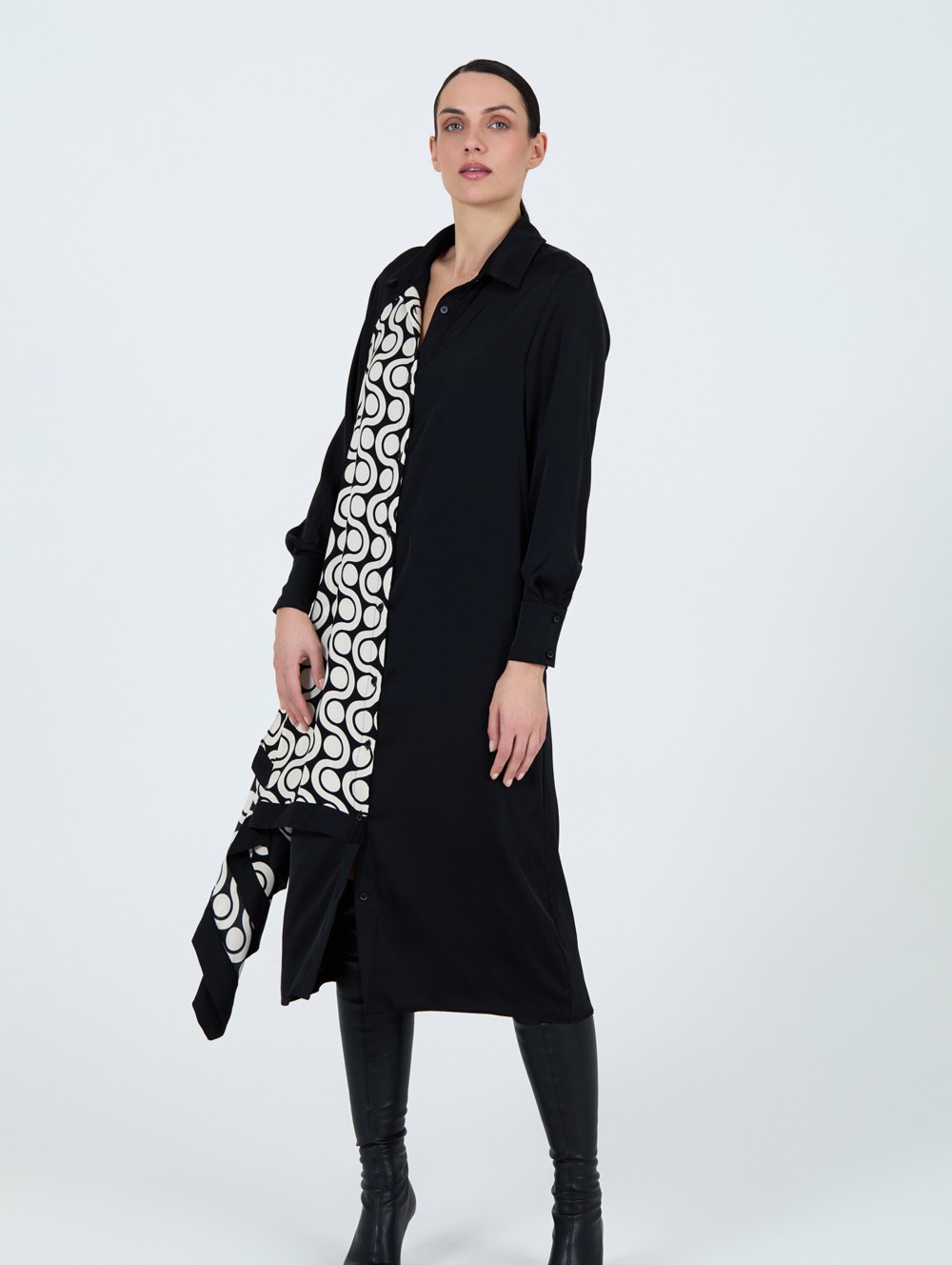 Vestido camisero pañuelo 6