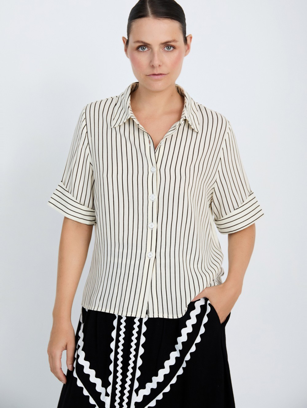 Camisa rayas viscosa 3