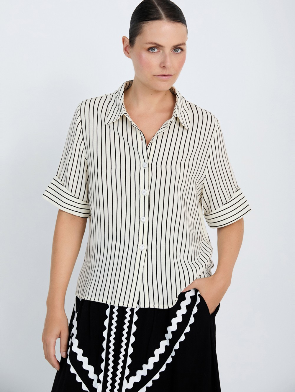 Viscose Striped Shirt