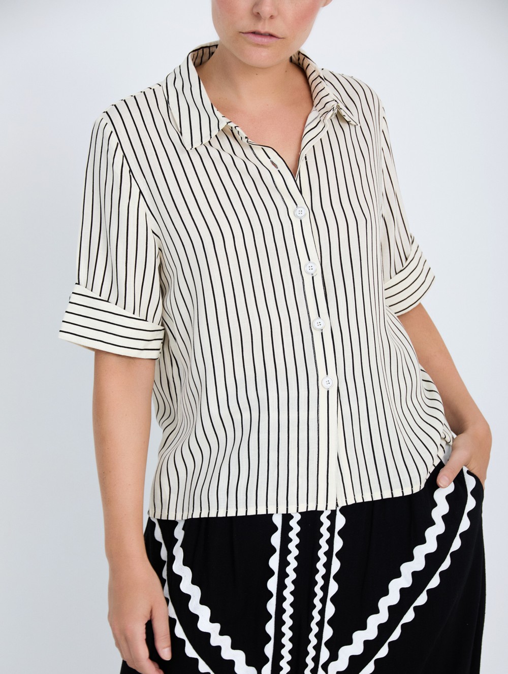 Viscose Striped Shirt