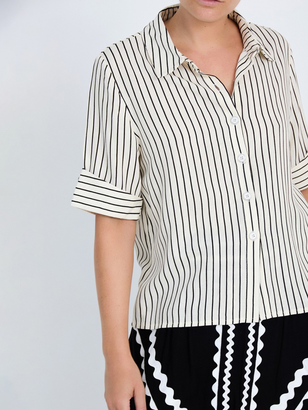 Camisa rayas viscosa