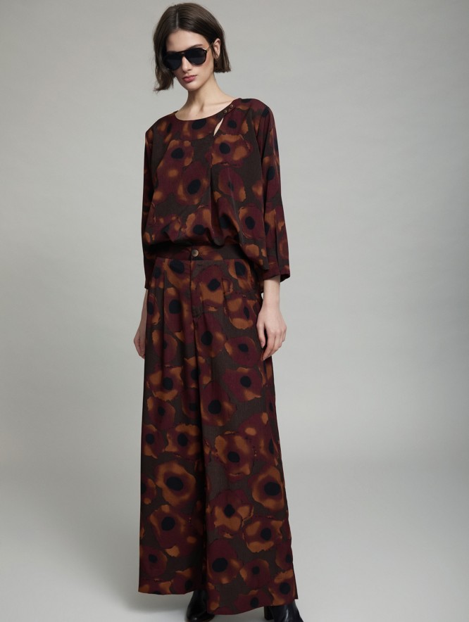 Palazzo trousers abstract print