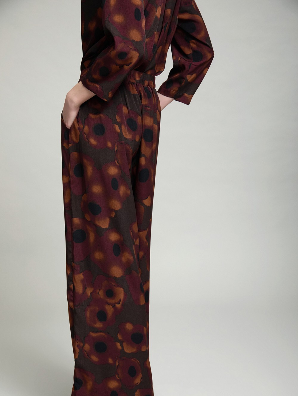 Palazzo trousers abstract print