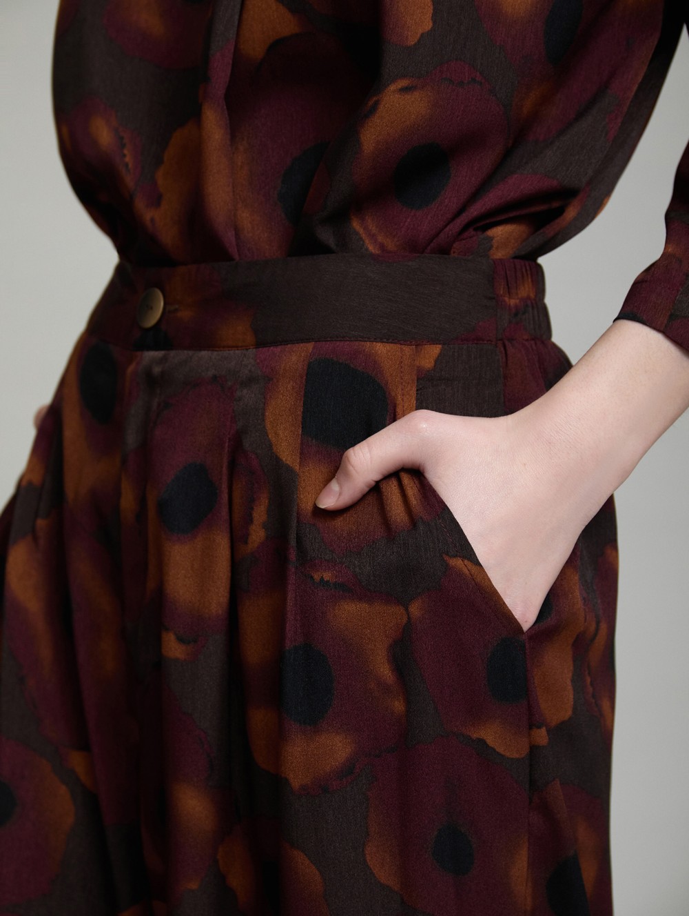 Palazzo trousers abstract print