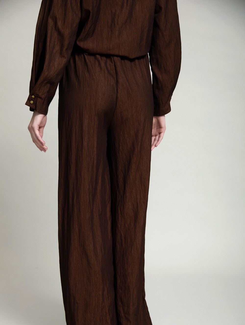 Fluid denim pants