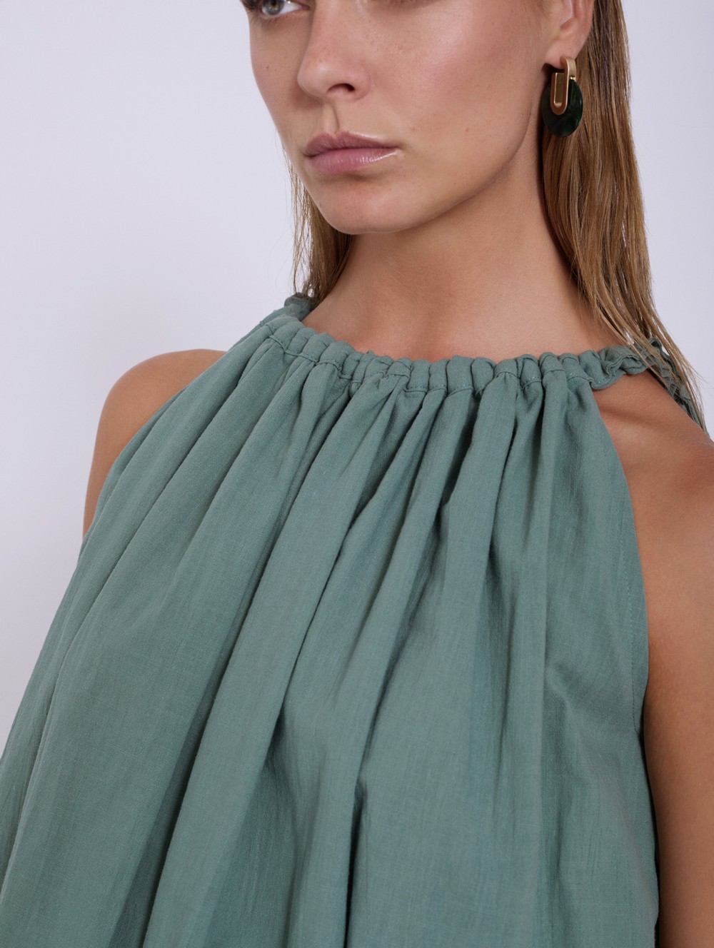 Top de algodón fruncido 4