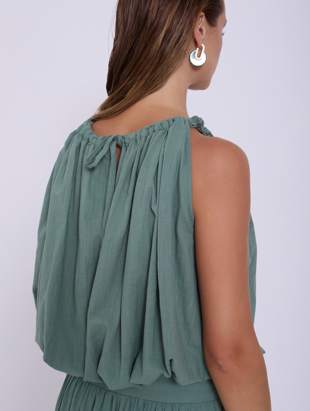 Top de algodón fruncido 1