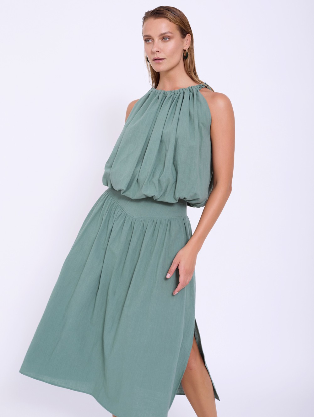 Top de algodón fruncido 2