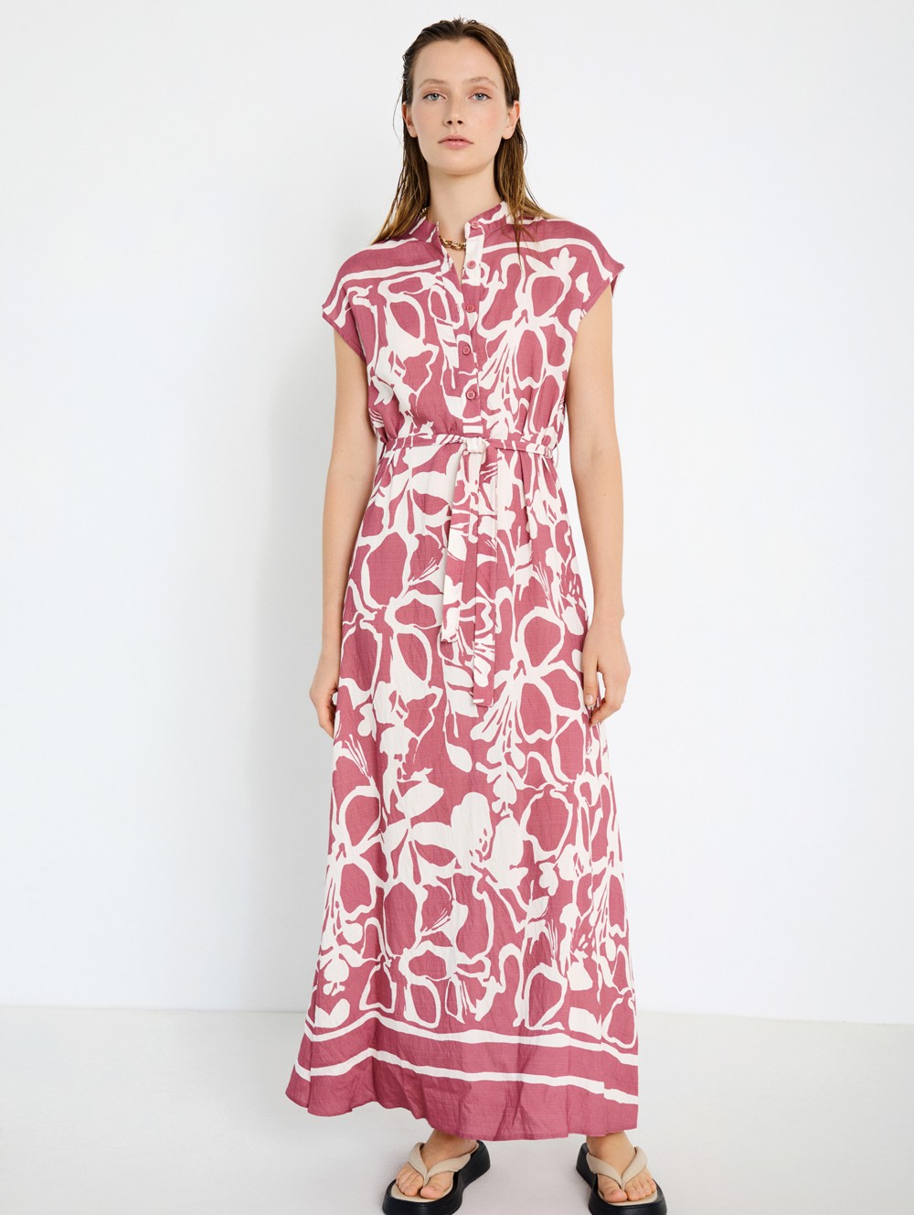 Abstract Print Dress