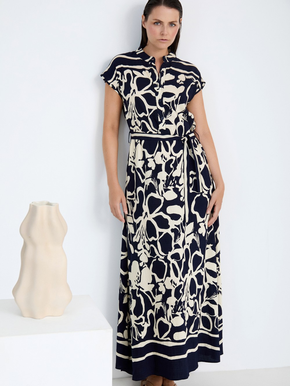 Abstract Print Dress