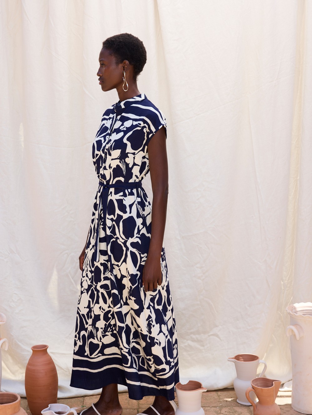 Vestido estampado abstracto