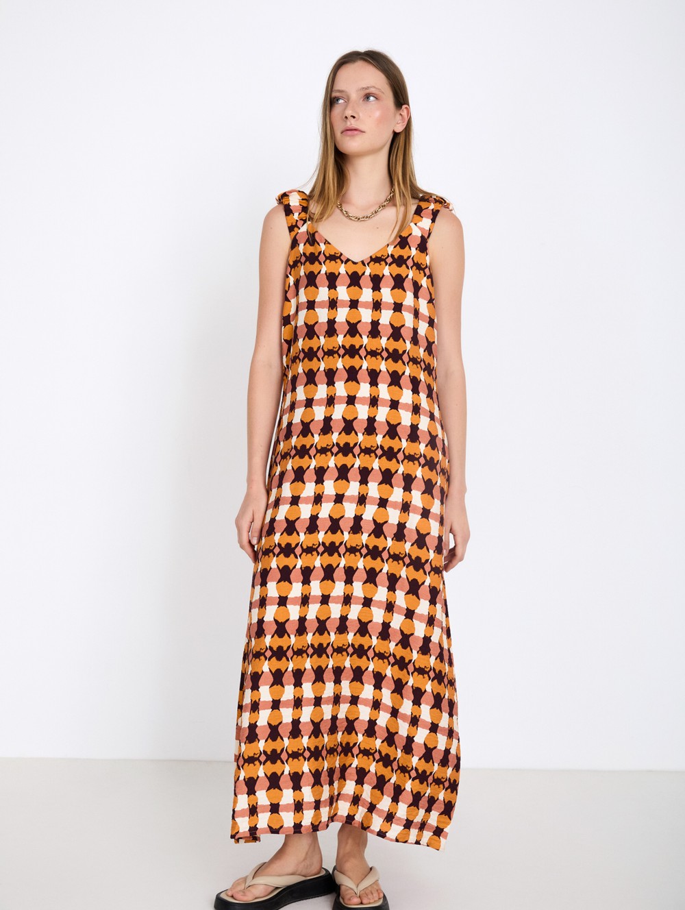 Printed Midi Dress 4