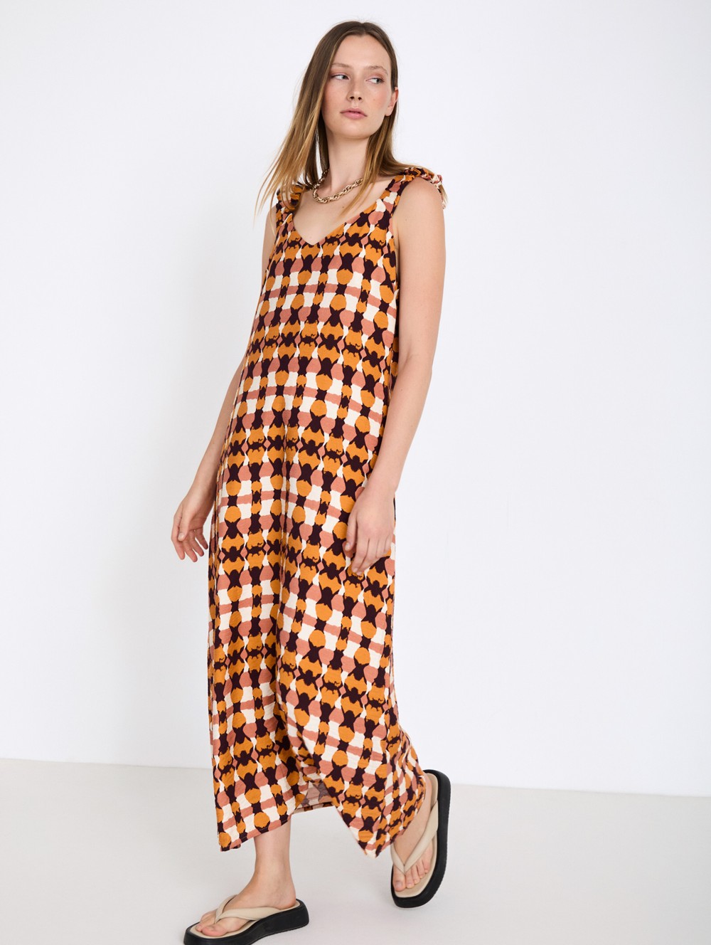 Printed Midi Dress 3