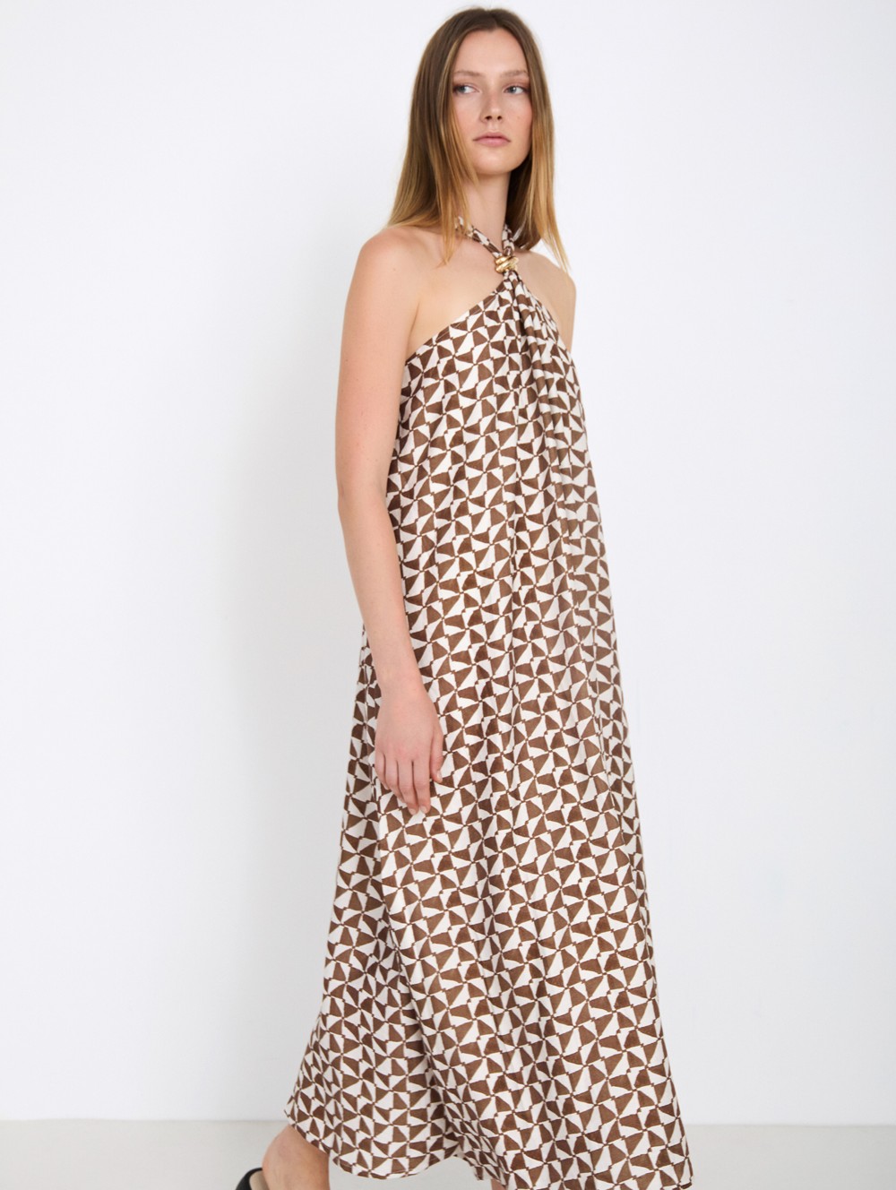Printed Halter Dress