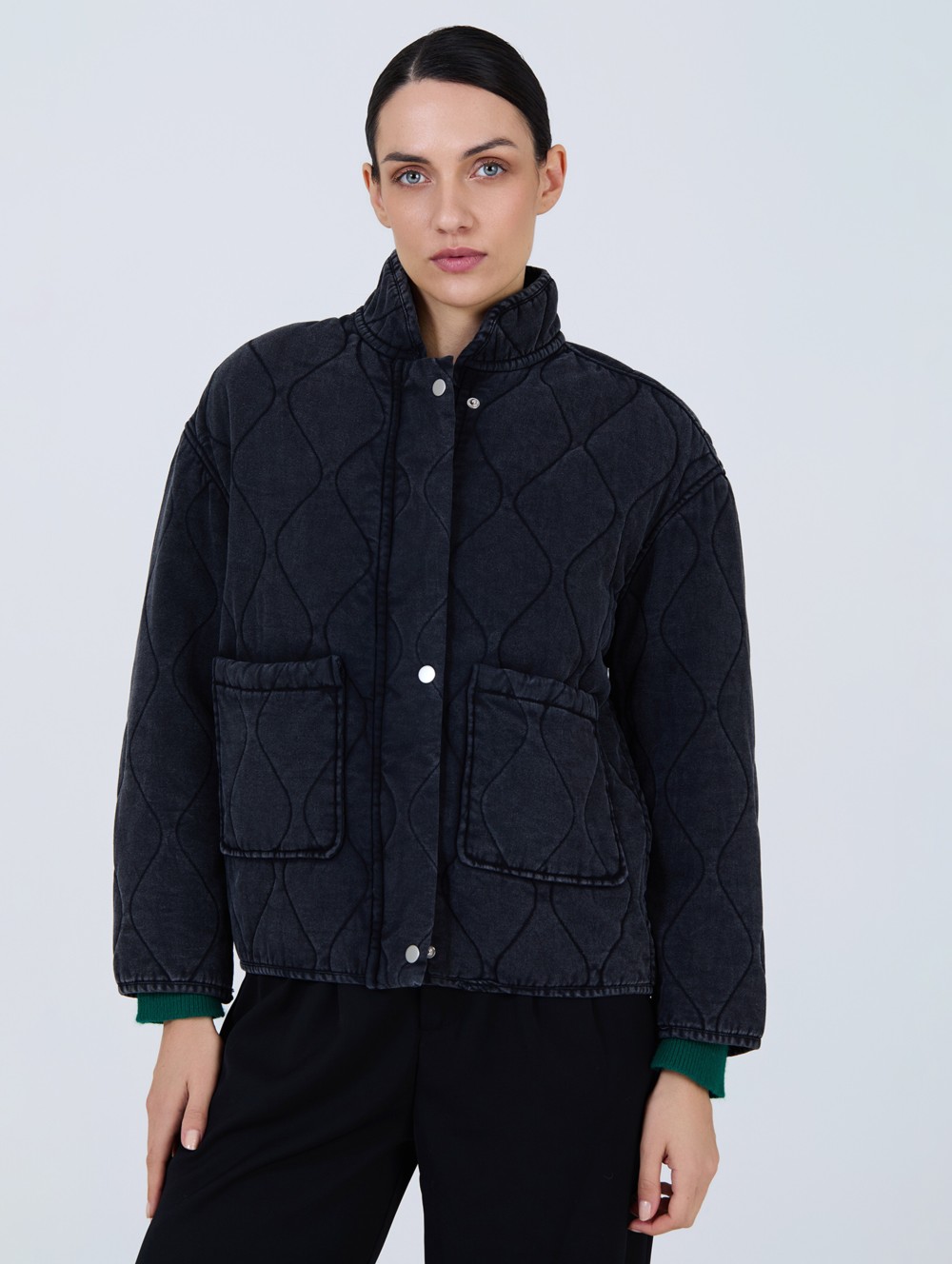 Quilted denim jacket 3