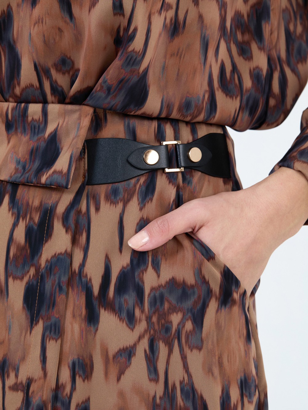 Falda cruzada estampada 4