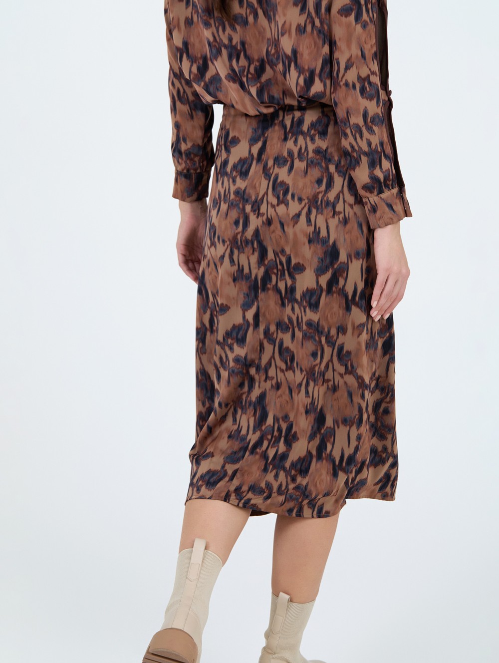 Falda cruzada estampada 3