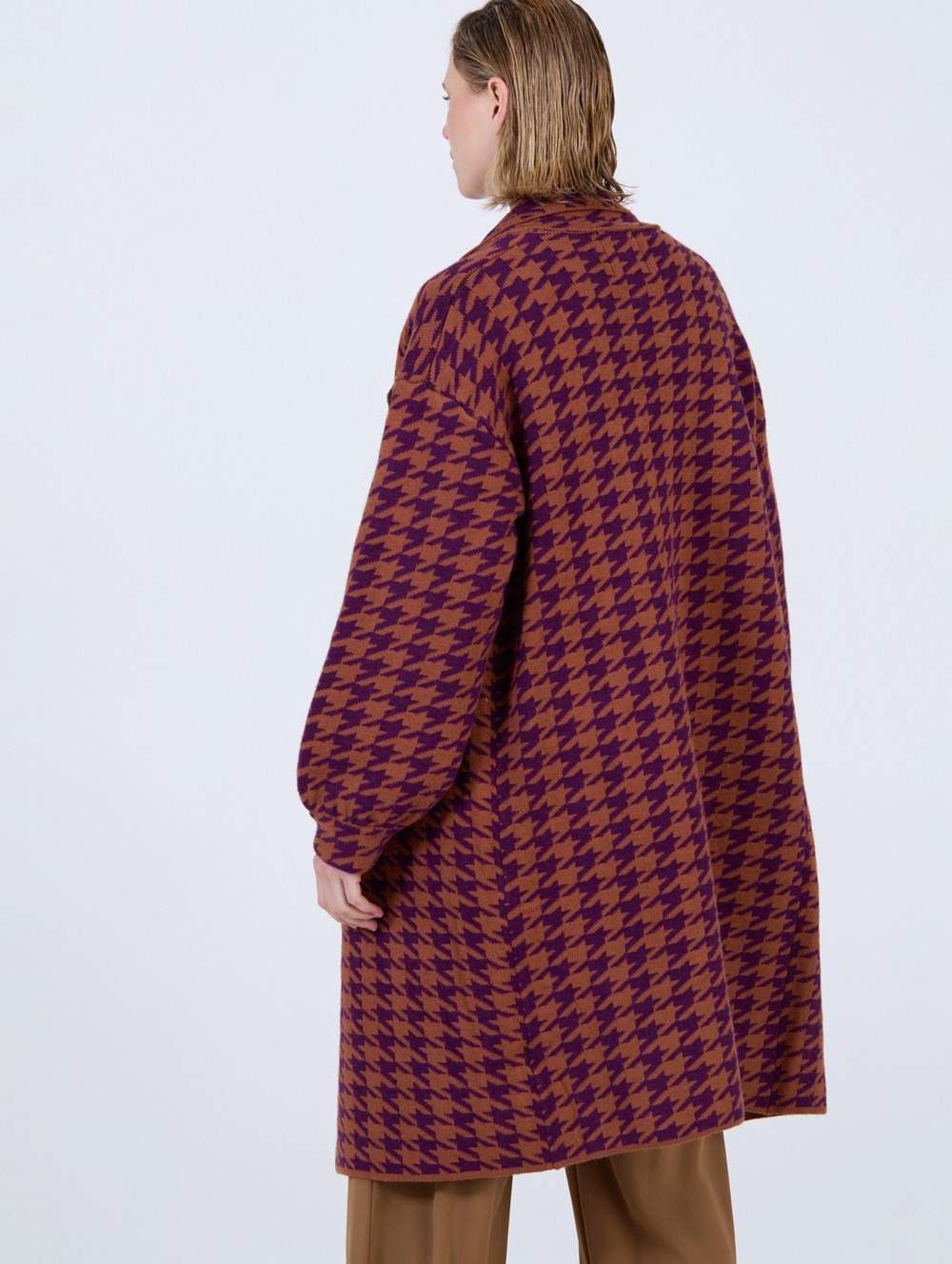 Manteau jacquard pied-de-poule 6