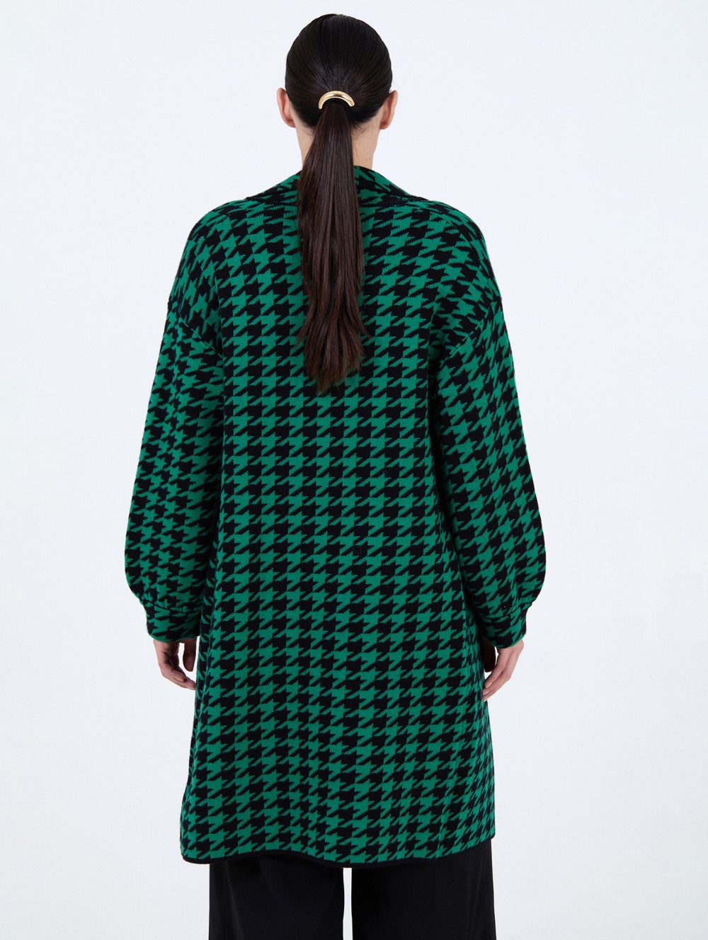 Manteau jacquard pied-de-poule 3