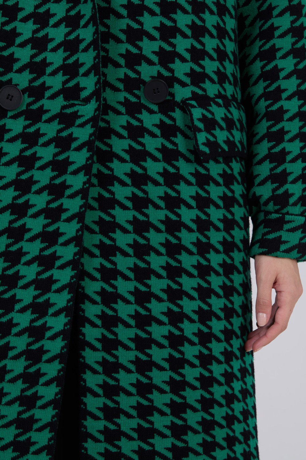 Manteau jacquard pied-de-poule 4