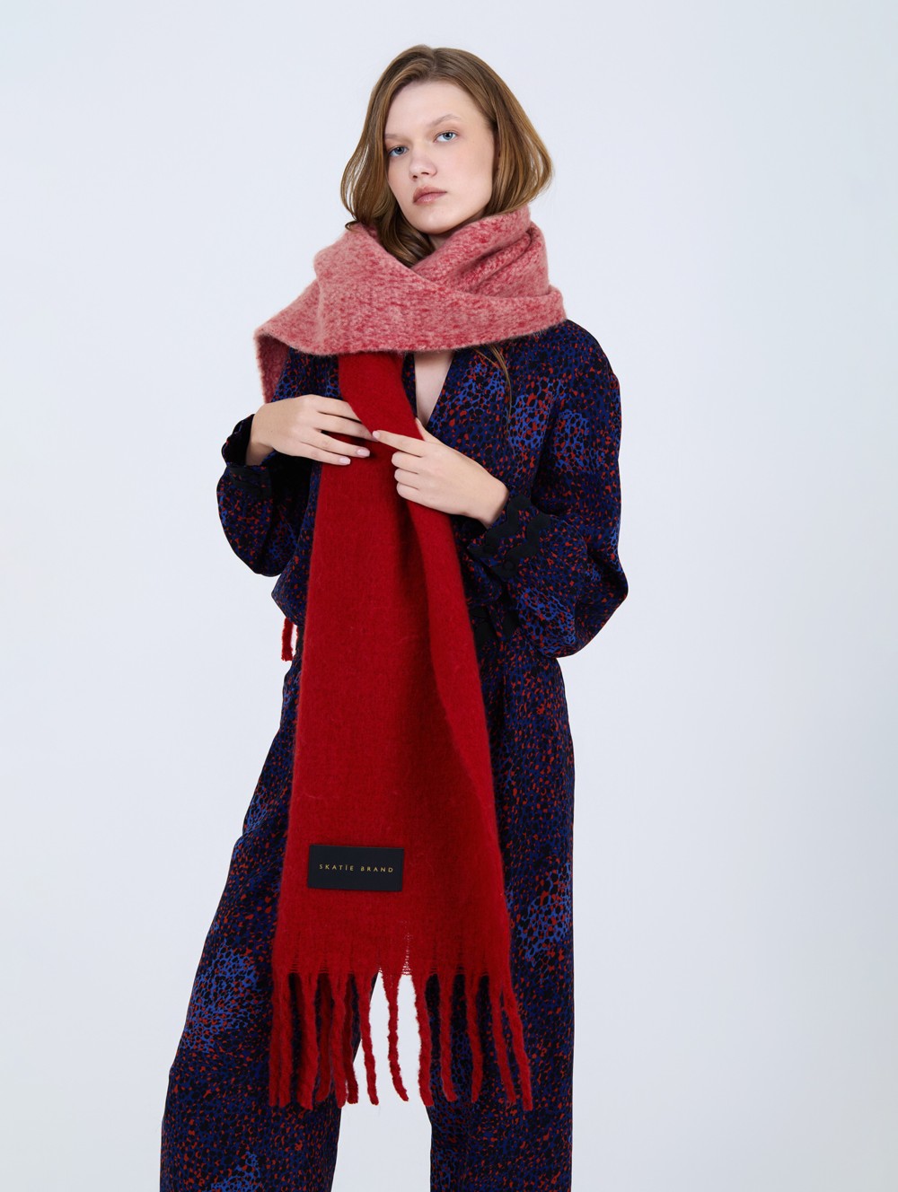 Écharpe en maille XL