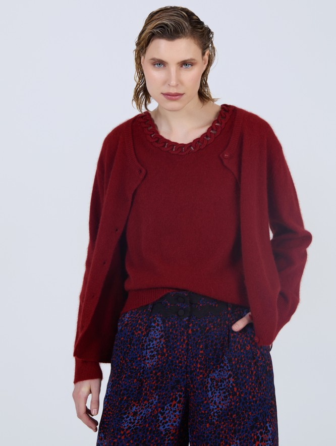 Chaqueta punto angora