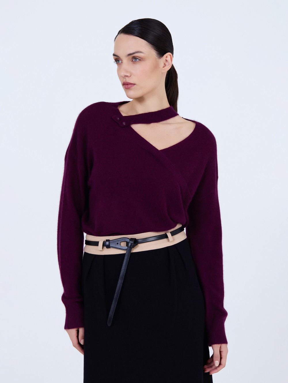 Pull en maille angora