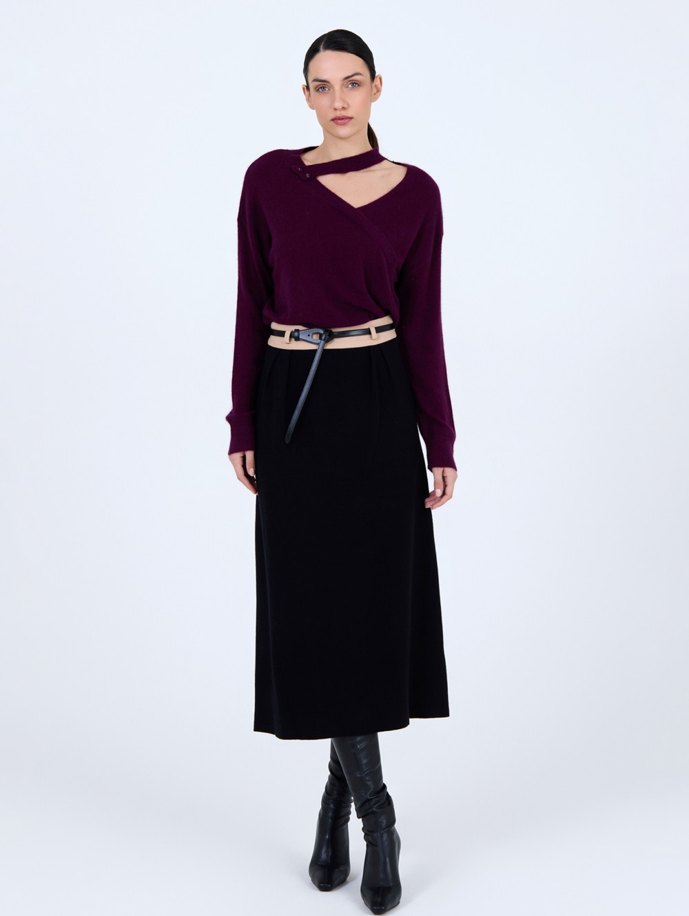 Pull en maille angora 1