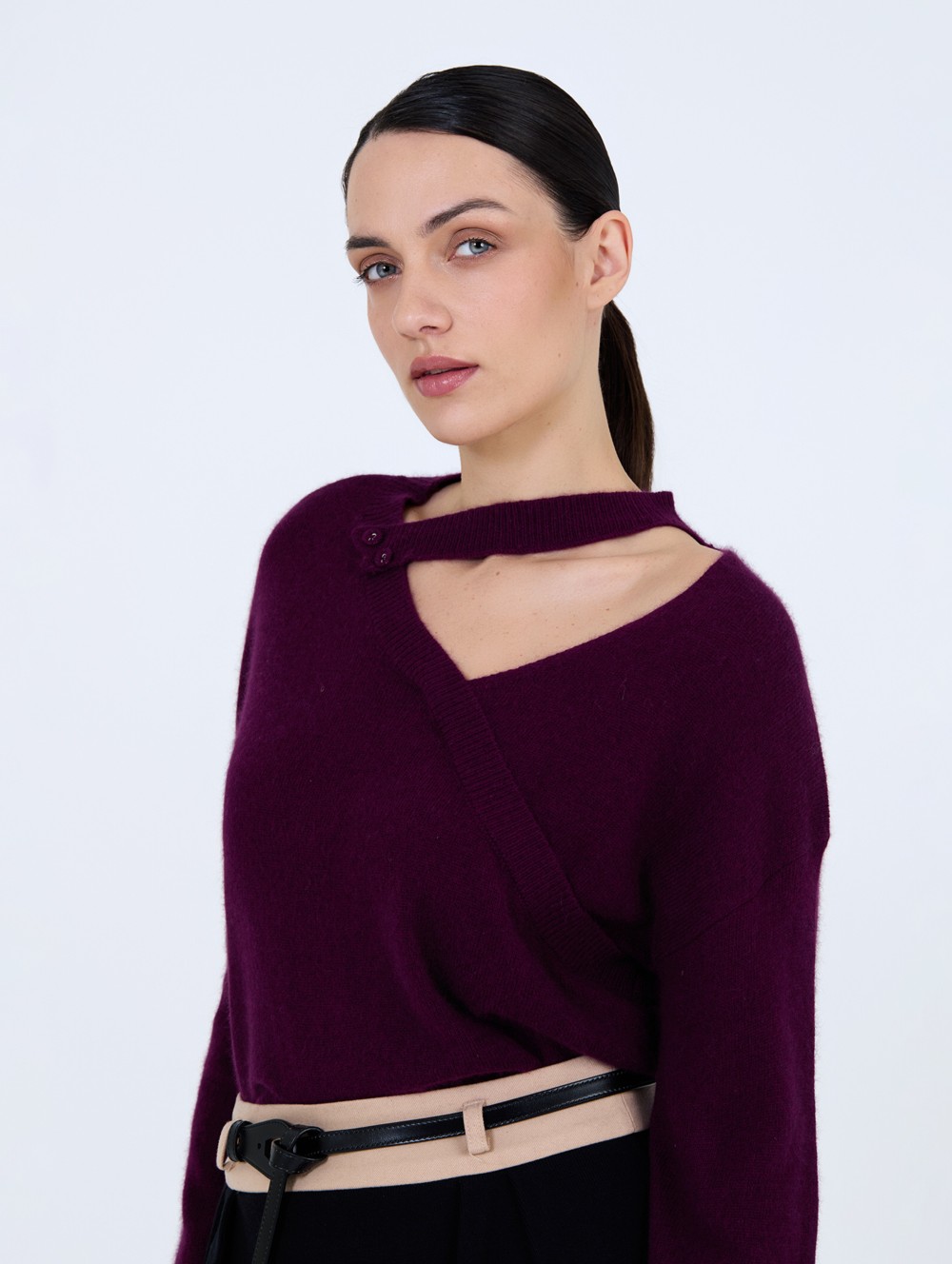 Pull en maille angora 2