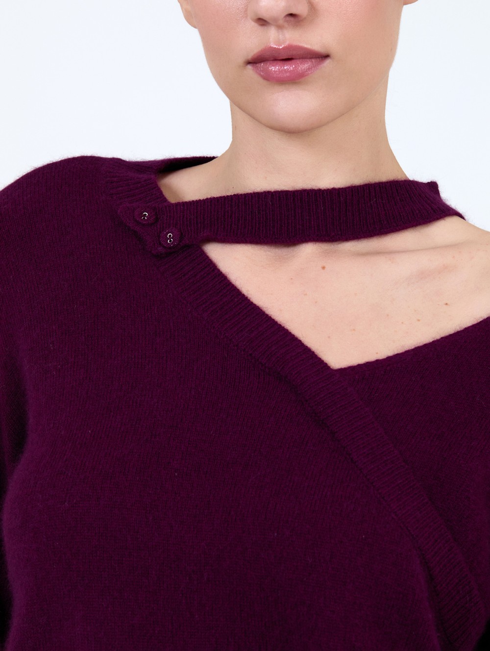 Pull en maille angora 4