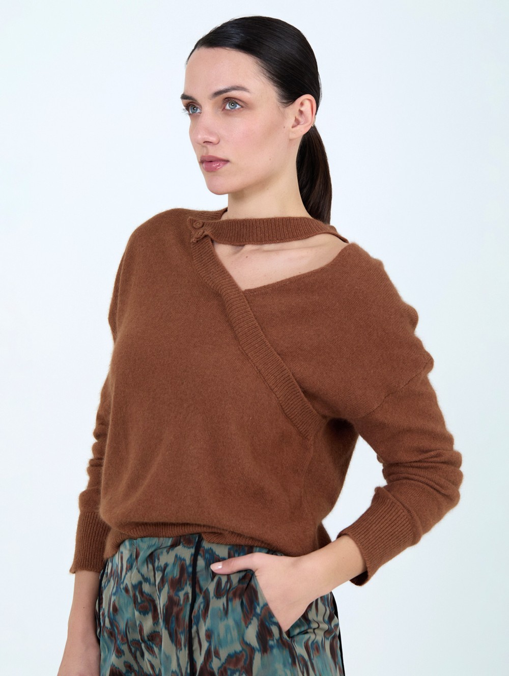 Pull en maille angora 2