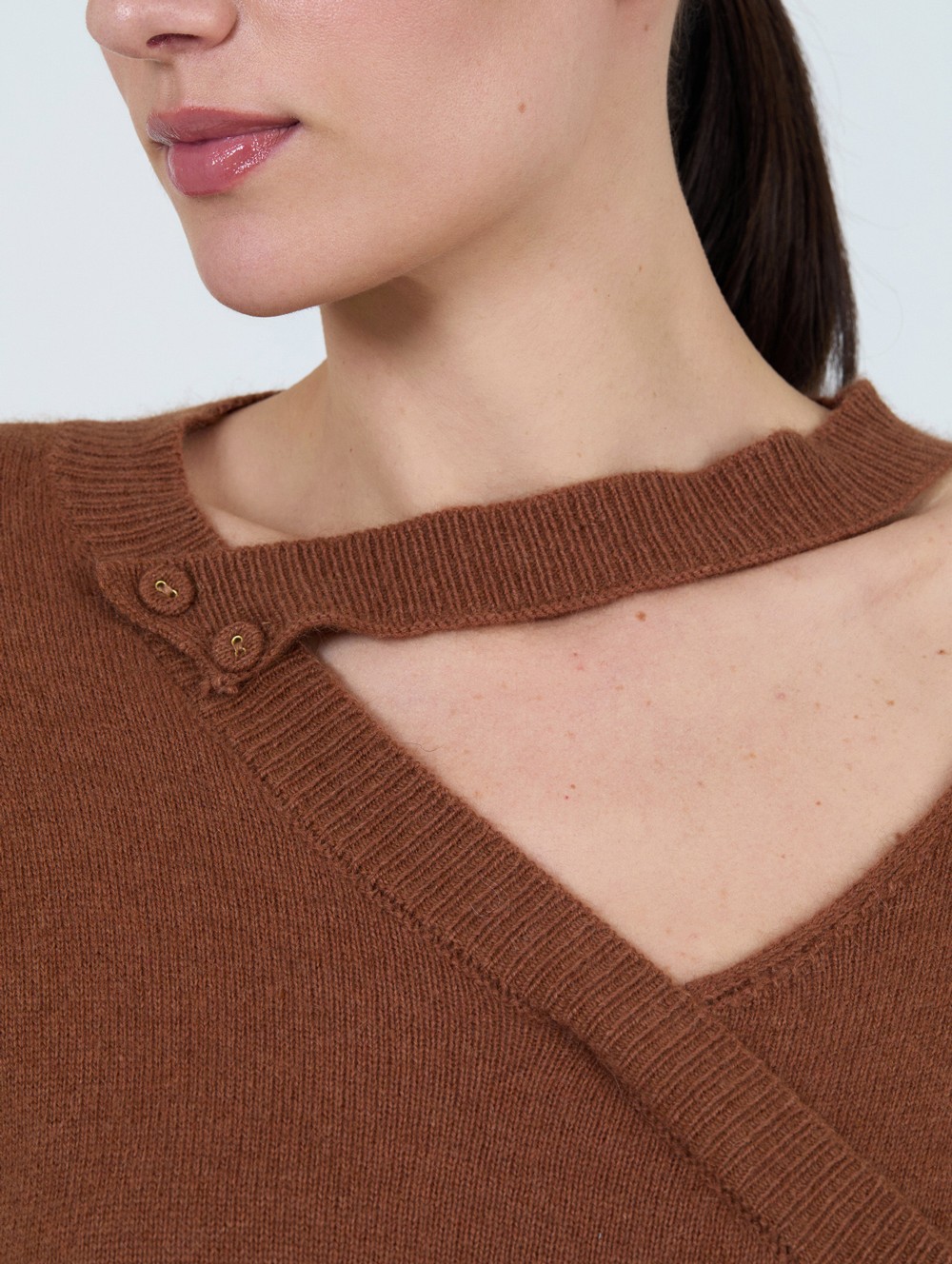 Pull en maille angora 4