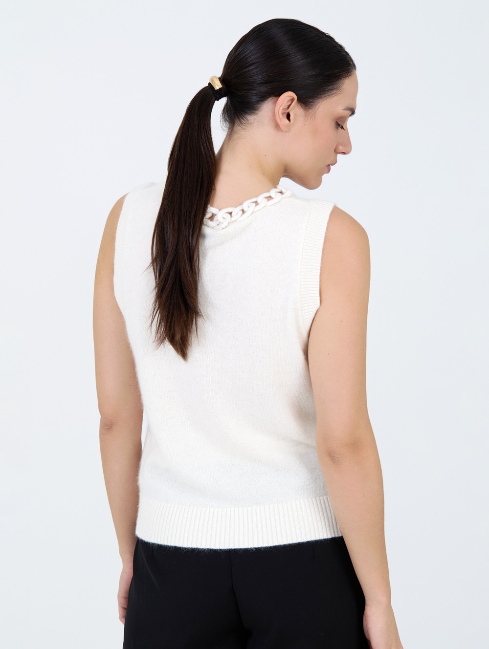 Top à chaînes en angora 4
