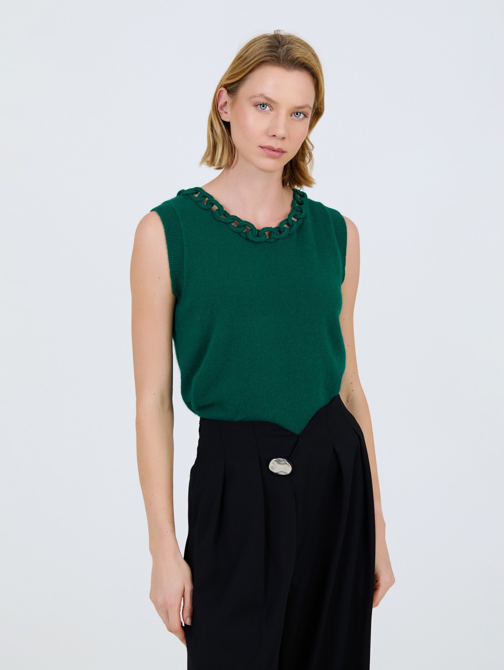 Top à chaînes en angora 2