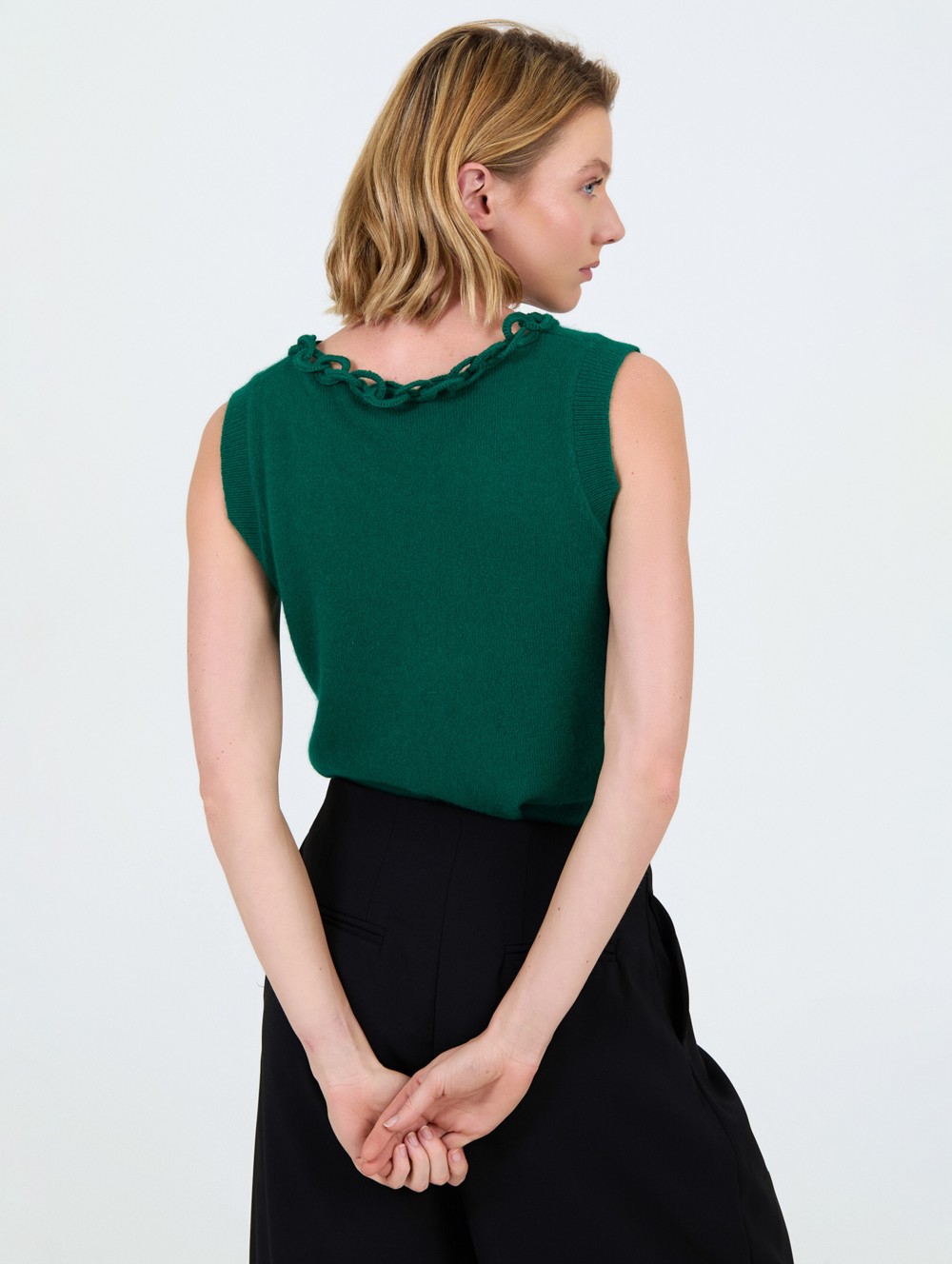 Top à chaînes en angora 5