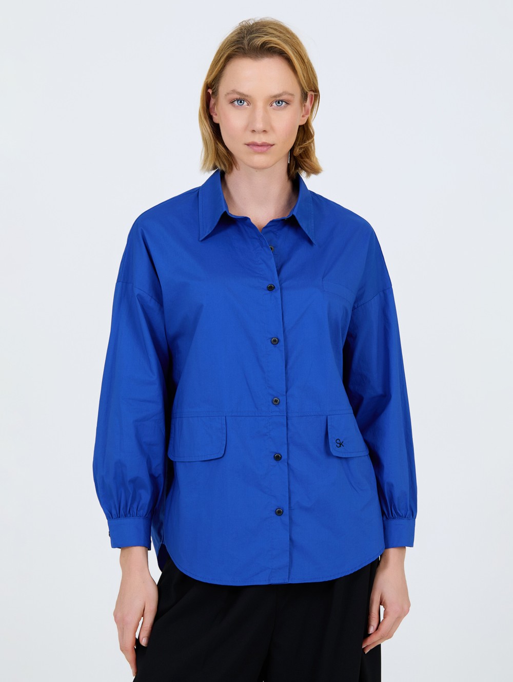 Wide popelin shirt 6