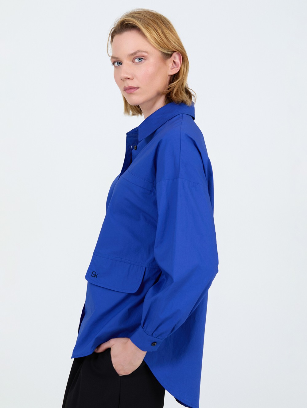 Wide popelin shirt 5